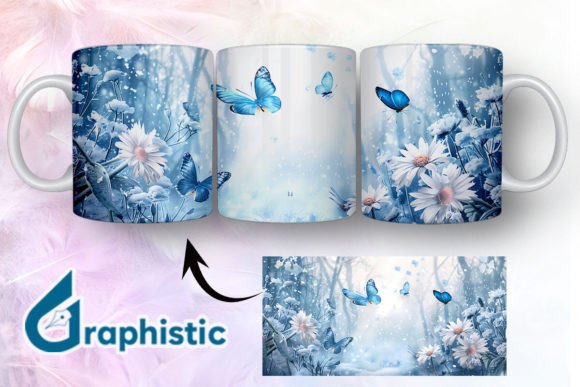 Blue Floral Butterfly Mug Wrap 18 Review