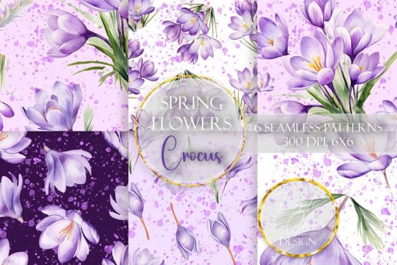 Crocus Spring Floral Seamless Paper Pack Review