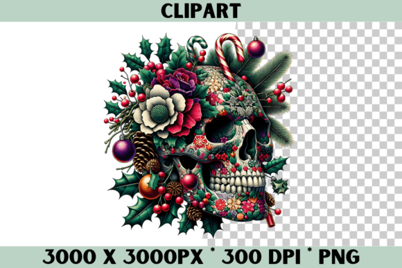 Festive Christmas Skull Embroidery Design Review