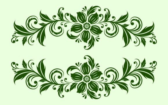 Floral Flowers Ornament Graphic Vector for Creative Projects