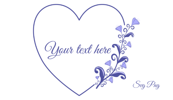 Floral Frame Svg for Graphics and Illustrations