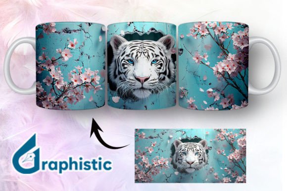Tiger Floral Break Through Mug Wrap 01 Review