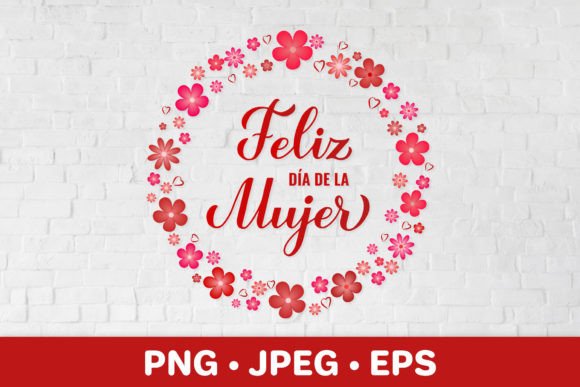 Women’s Day Floral Wreath Graphic Design